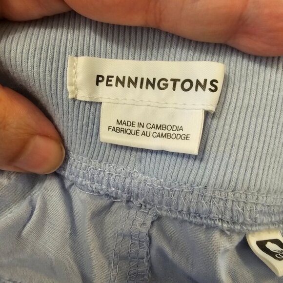 Blue Penningtons Women's Ribbed Waistband Cotton Capri Pants - Picture 5 of 11